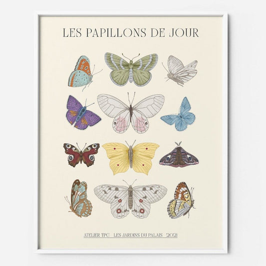 Illustration encadrée TPC Les Papillons - The Printable Concept
