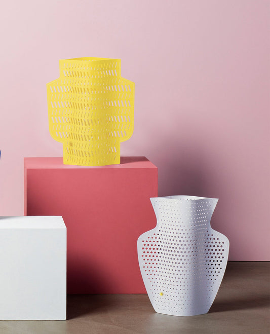 Vase en papier pour fleurs fraîches et séchées Aurea -4 choix de couleurs - Octaevo